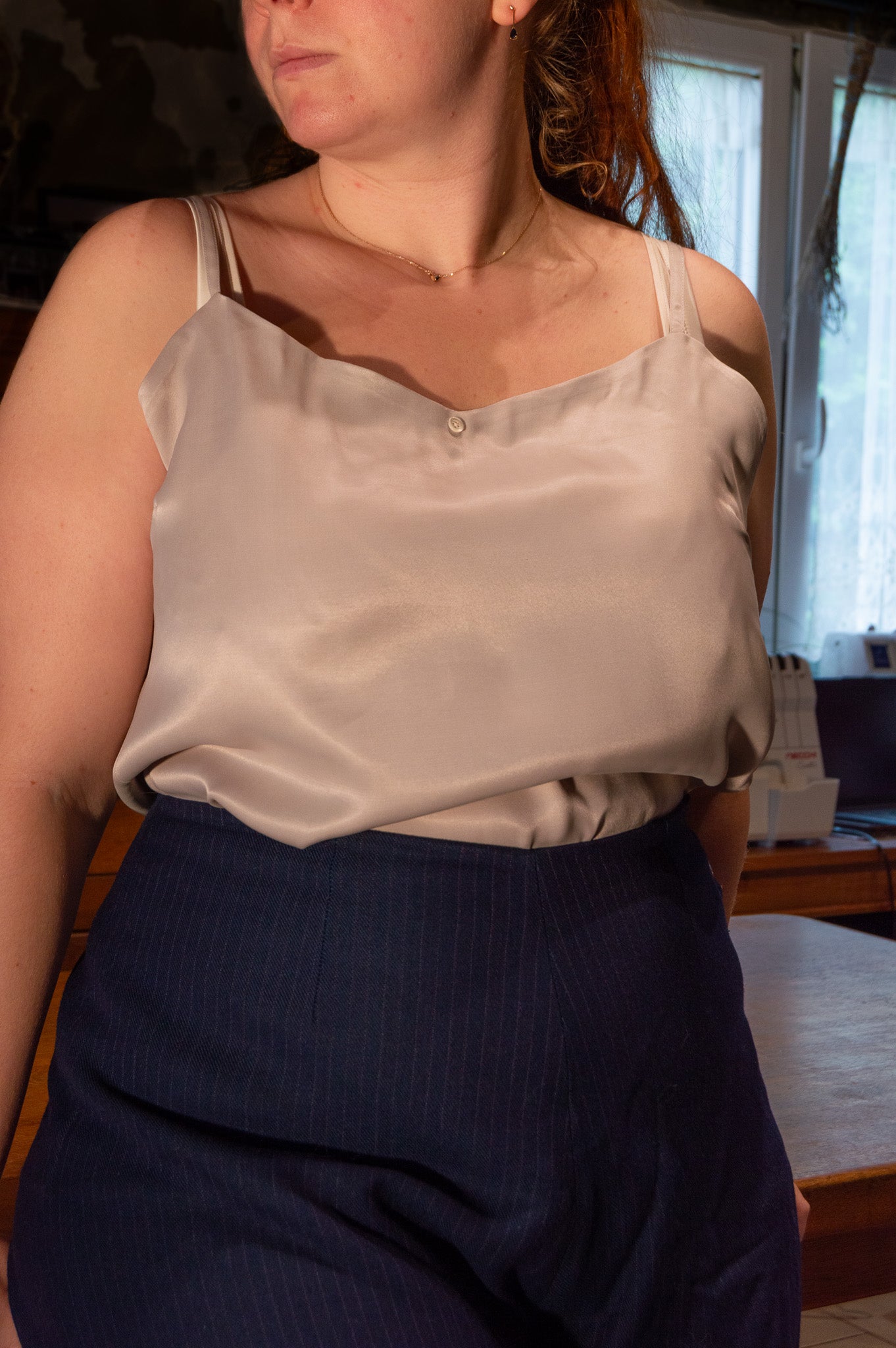 Satin Tank Top